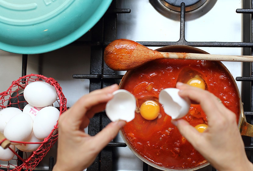 שקשוקה עם רוטב עגבניות Mutti