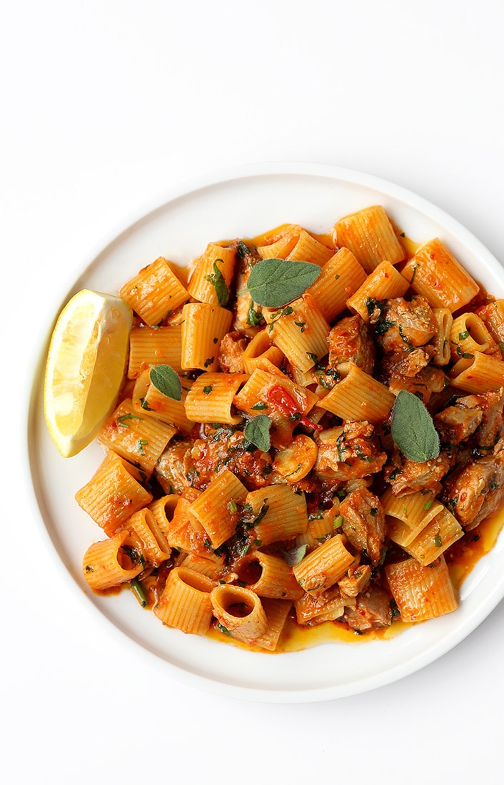 פסטה טונה חריפה מגזינו